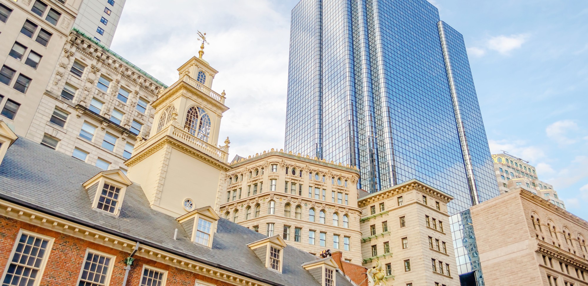 A photo of the old Boston State house