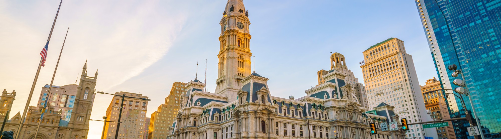 A photo of city buildings.